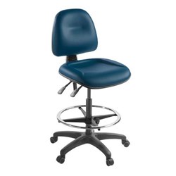 Eden Office Graphic Highlift Task Chair Mid Back 2 Lever Charisma Vinyl/Navy