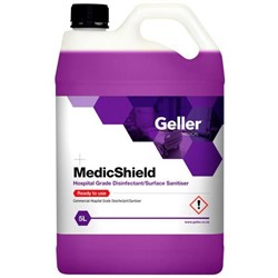 Geller MedicShield Disinfectant Sanitiser Hospital Grade Ready To Use 5L