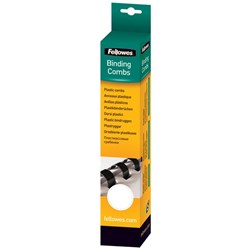 Fellowes 10mm Binding Coils 21 Ring White, Box of 25