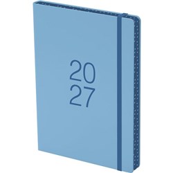 Collins A51 Coloured Edge Diary A5 1 Day Per Page 2025 Blue