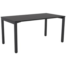 Cubit Single User Desk 1500mm Black/Black