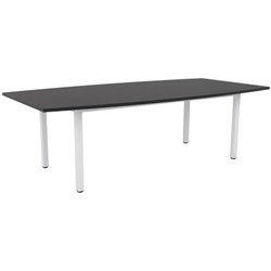 Cubit Boardroom Table 2400mm Black/White