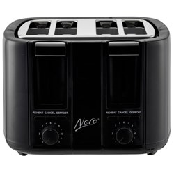 Nero Toaster 4 Slice Black
