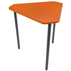 Sitrite Triton Triangle Desk 720mm Energise Orange/Silver