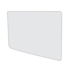 Sylex Acrylic Inter Desk Screen 1800mm Clear