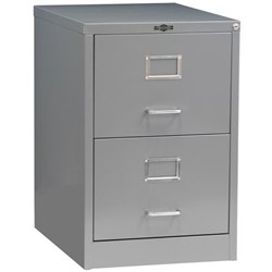 Precision Vintage Filing Cabinet 2 Drawer Gloss Grey