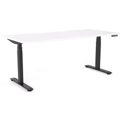 Klever Pro Electric Single User Height Adjustable Desk 1800mm Snowdrift/Black