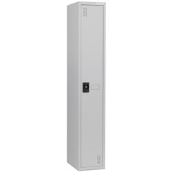 Precision Classic Locker 1 Tier Flush Lock 300mm Silver Grey