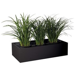 Precision Strata II Steel Planter Box 1200mm Black