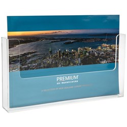 Deflecto Brochure Holder Wall Mounted A4 Landscape 1 Tier