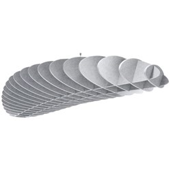 Boyd Acoustic Ceiling Baffle 2400mm Dark Silvery Grey
