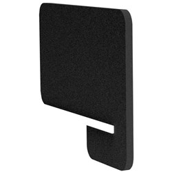 Boyd Visuals Acoustic Desk Divider Side Slot In 800mm Black