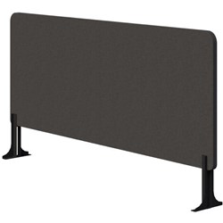 Fiord Centre Desk Screen 1200mm Black Bracket Fletcher Pepper