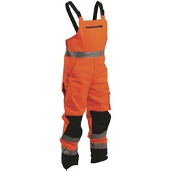 Bison Hi Vis Extreme BNOPO Bib Safety Trousers Medium Orange