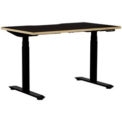 Klever Pro Electric Single User Height Adjustable Desk 1200mm Black/Classic Oak/Black