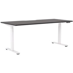 Klever Pro Electric Single User Height Adjustable Desk 1800mm Black/White