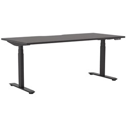 Klever Pro Electric Single User Height Adjustable Desk 1800mm Black/Black