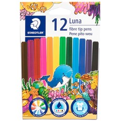Staedtler Luna Felt Tip Markers, Pack of 12