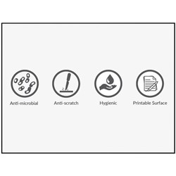 Boyd  Anti-Microbial Porcelain Whiteboard 600 x 900mm