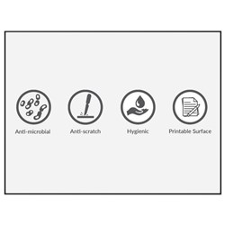 Boyd  Anti-Microbial Porcelain Whiteboard 900 x 1200mm