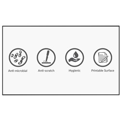 Boyd  Anti-Microbial Porcelain Whiteboard 1200 x 2400mm