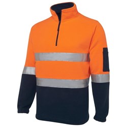 JB's Wear Hi Vis Day Night Polar Fleece XL Orange/Navy