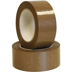 S101 Packaging Tape Low Noise 48mm x 100m Brown, Pack of 36