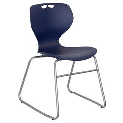 Mata Visitor Chair Sled Base Blue