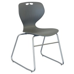 Mata Visitor Chair Sled Base Grey