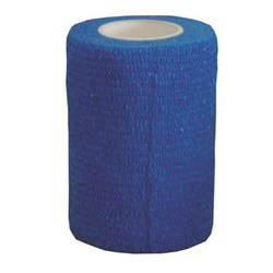Cohesive Bandage Visually Detectable 75mmx4.5m Blue