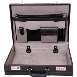 Expanding Briefcase, MB140, PU, Black