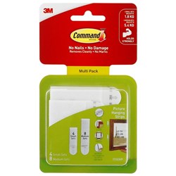 Command™ Picture Hanging Strips  Small & Medium, Pack of 12