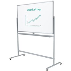 Boyd  Porcelain Pivoting Mobile Whiteboard Magnetic 1500 x 1200mm