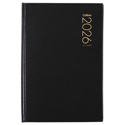 Collins A51 Diary A5 1 Day Per Page 2026 Black