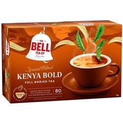 Bell Kenya Bold Tagless Tea Bags, Box of 80