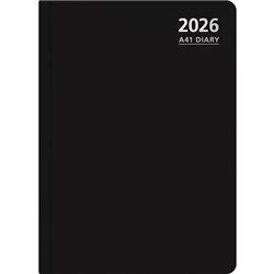 OfficeMax A41 1/2 Hour Appointments Diary A4 1 Day Per Page 2026 Black