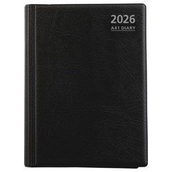 OfficeMax A41 1/2 Hour Appointments Executive Diary A4 1 Day Per Page 2026 Black