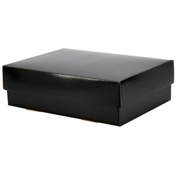 Gift Box With Lid 330 x 250 x 100mm Black