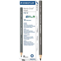 Staedtler Noris Club Maxi Graphite 6B Pencils, Pack of 12
