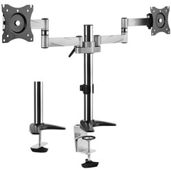 Brateck LCD Monitor Desk Mount Dual Arm Swivel 13 To 27 Inch