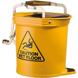 Oates Plastic Widemouth Bucket 16L Yellow