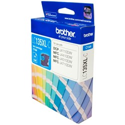 Brother LC135XL-C Cyan Ink Cartridge High Yield