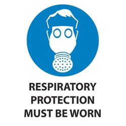 Respirator Protection Must Be Worn Safety Sign 230x300mm