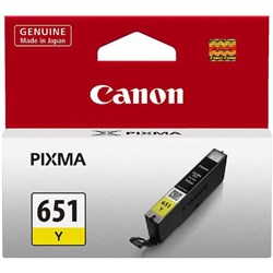 Canon CLI-651Y Yellow Ink Cartridge