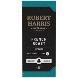 Robert Harris French Roast Espresso Coffee Capsules, Pack of 10