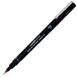 uni Pin Red Fine Line Pigment Pen 0.4mm Medium Tip