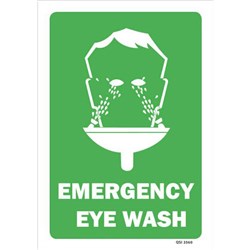 Emergency Eye Wash Safety Sign 240x340mm