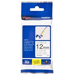 Brother Labelling Tape Cassette Flexible-ID TZE-FX231 12mm x 8m Black on White