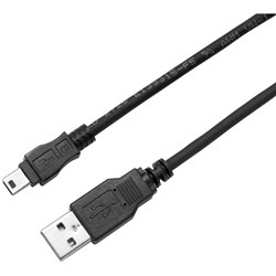 Dynamix USB 2.0 Type Mini B Male to Type A Male Connector 0.3m