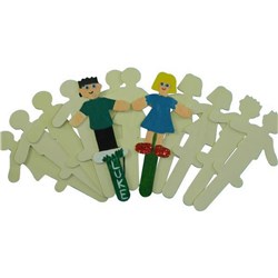 People Pop Sticks Large, Pack of 12